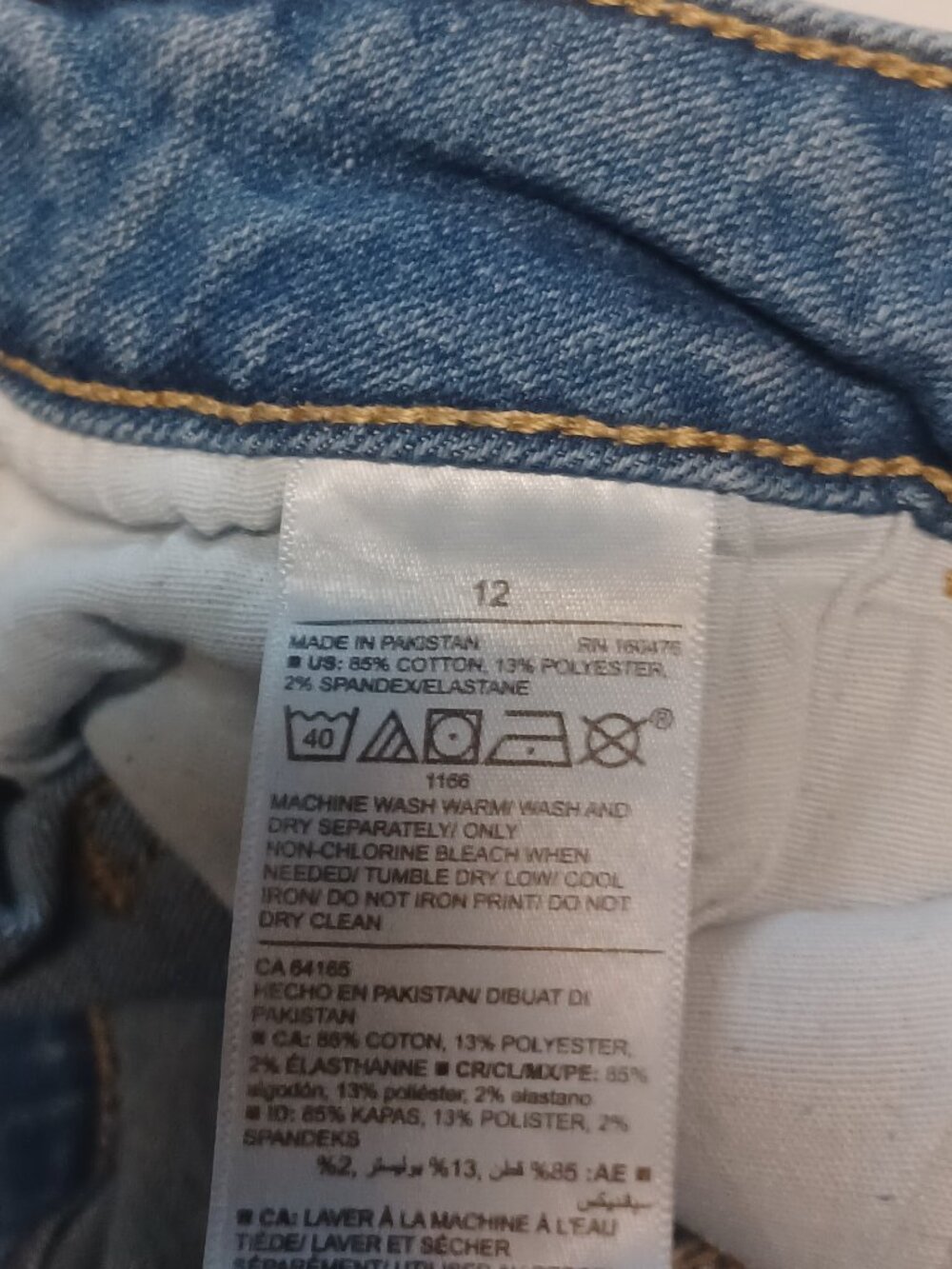Old Navy Women's Blue Jeans Size 12 - Picture 6 of 6